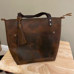PLG brand new canyon small tote w/ tassel